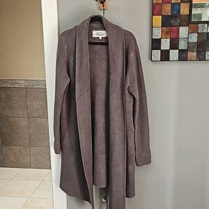 Pink Martini Medium Grey Open Cardigan